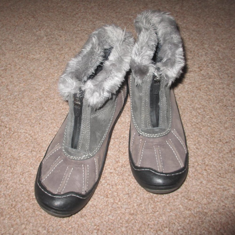 Privo Waterproof Suede Boots 7 M Ankle Faux fur